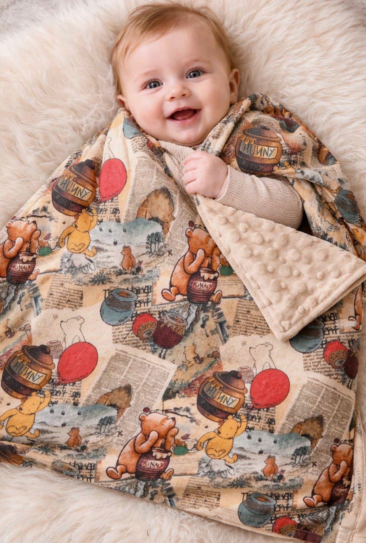 Silly Bear Mink Blanket