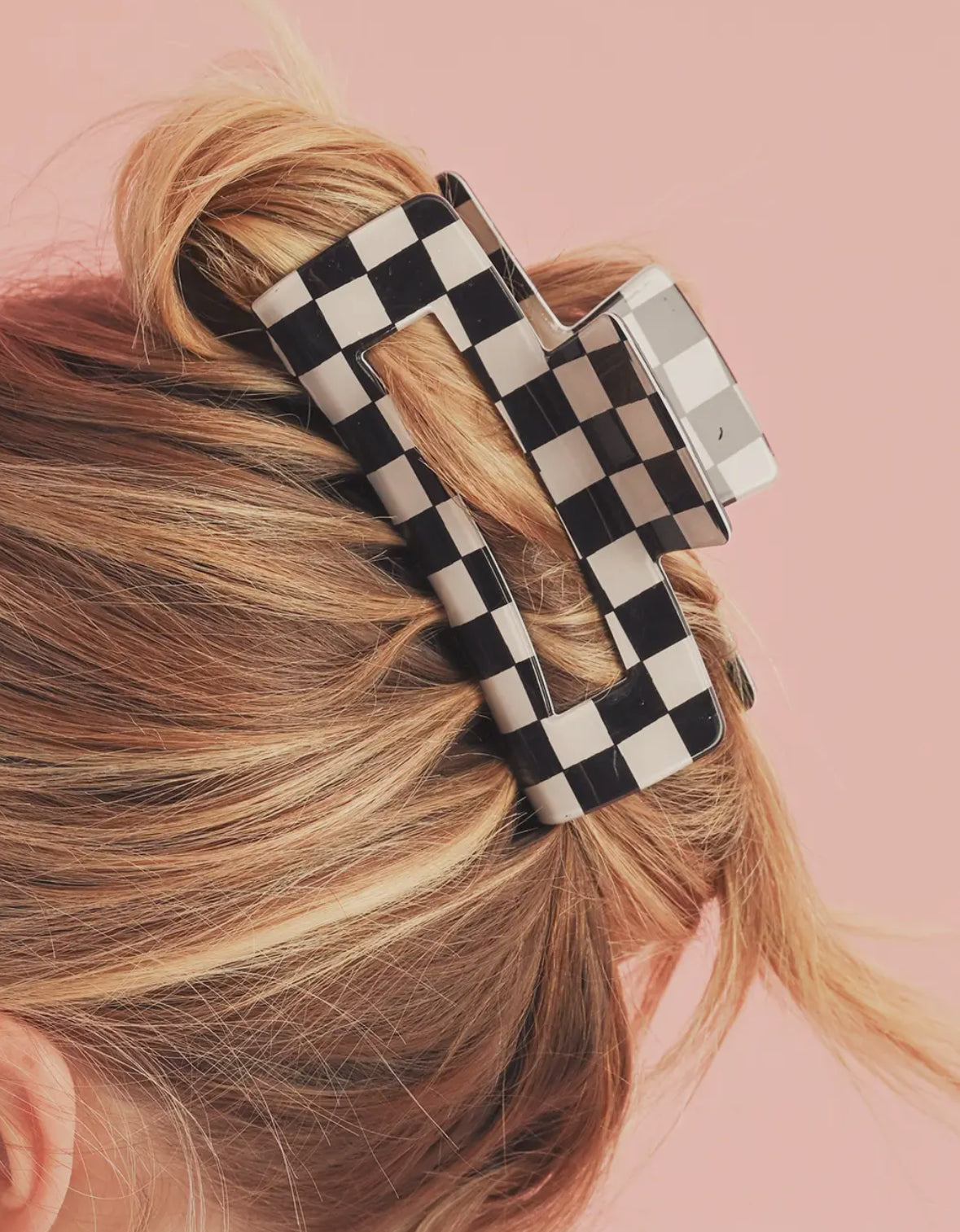 Checkered Hair Clip