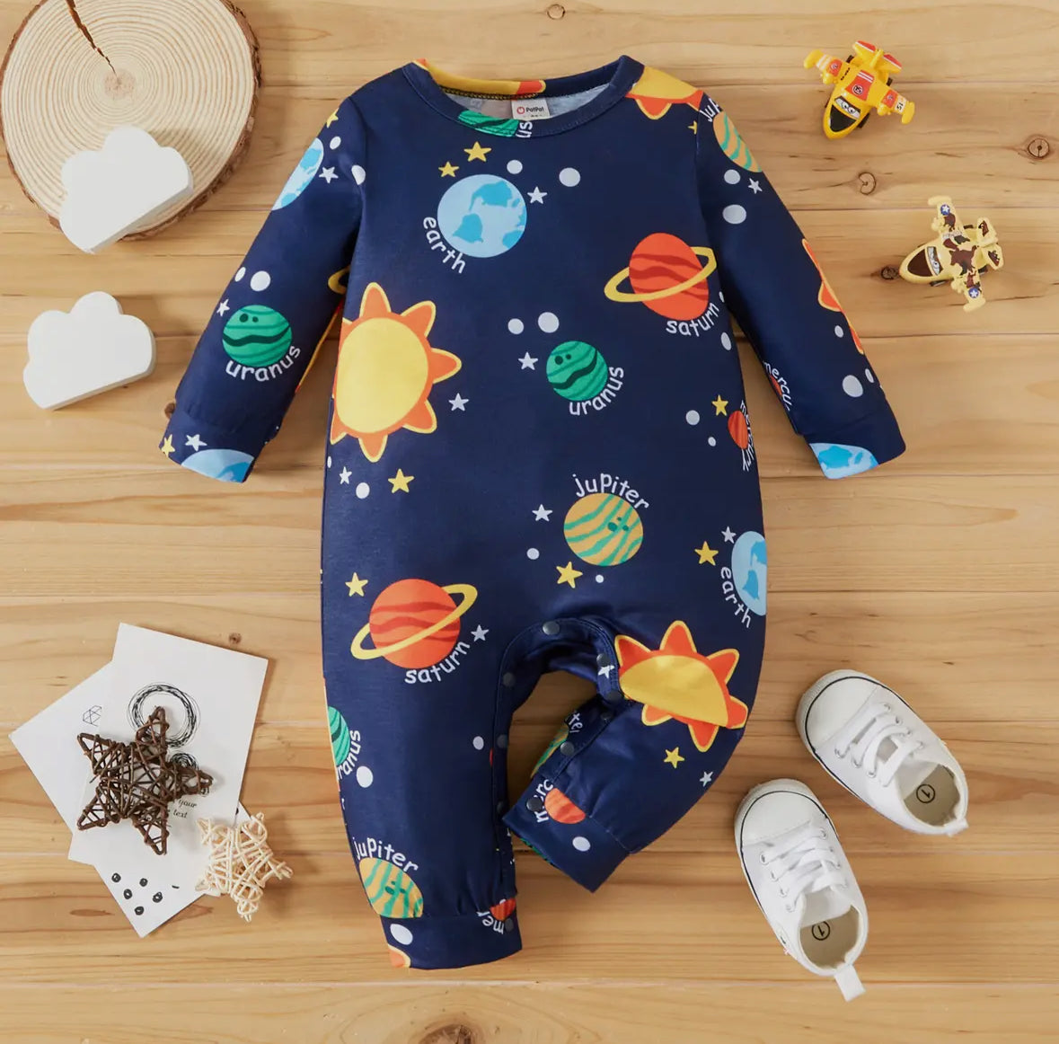 All Over Solar System Romper
