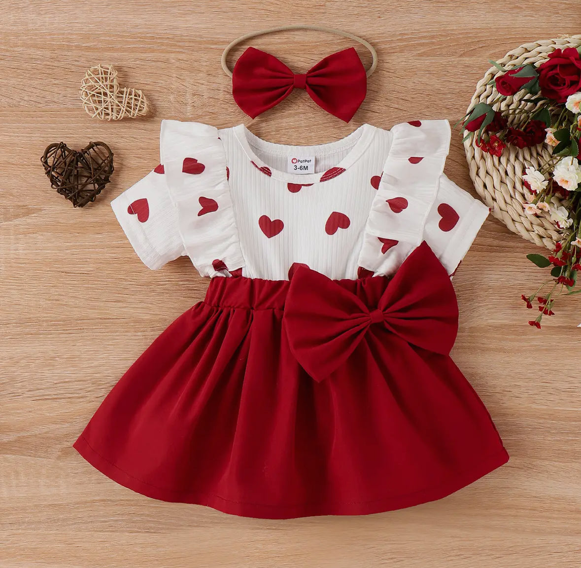 2pc Heart Dress