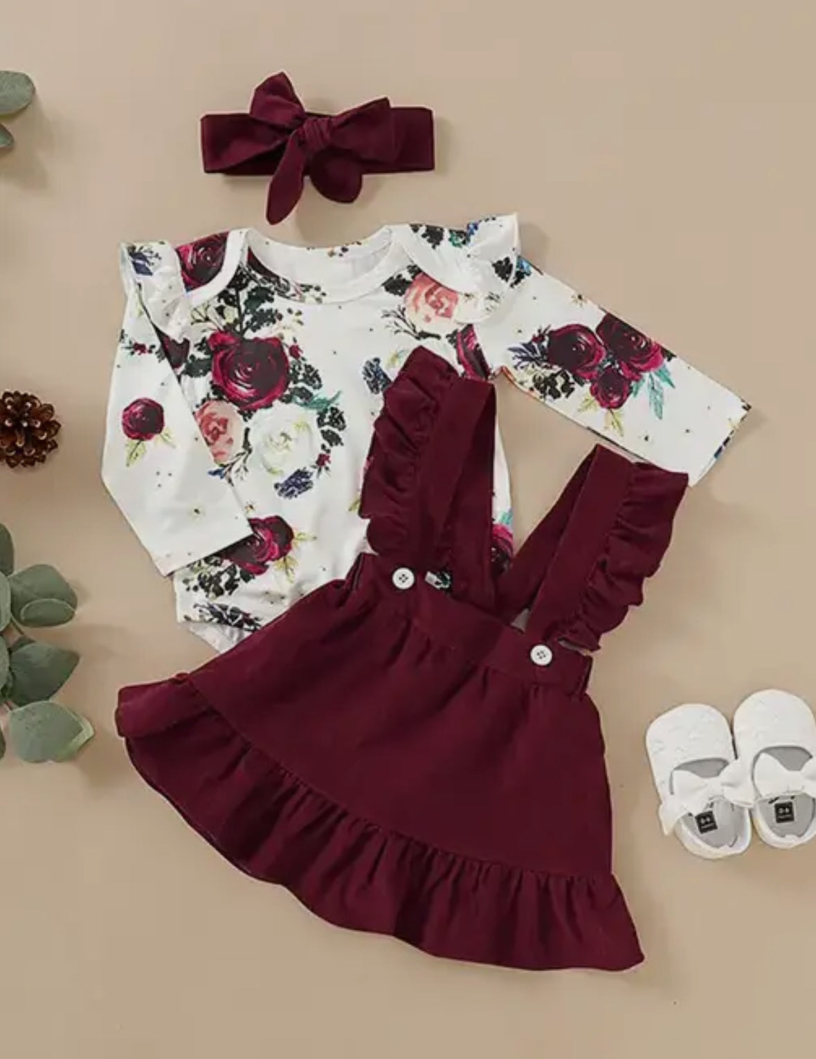 3pc Floral Dress Set
