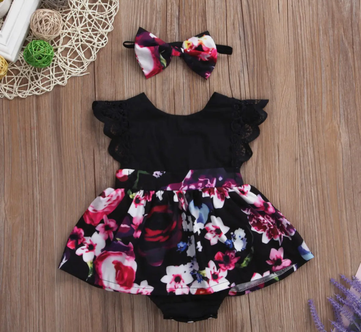 2 Pc Flutter Sleeve Romper