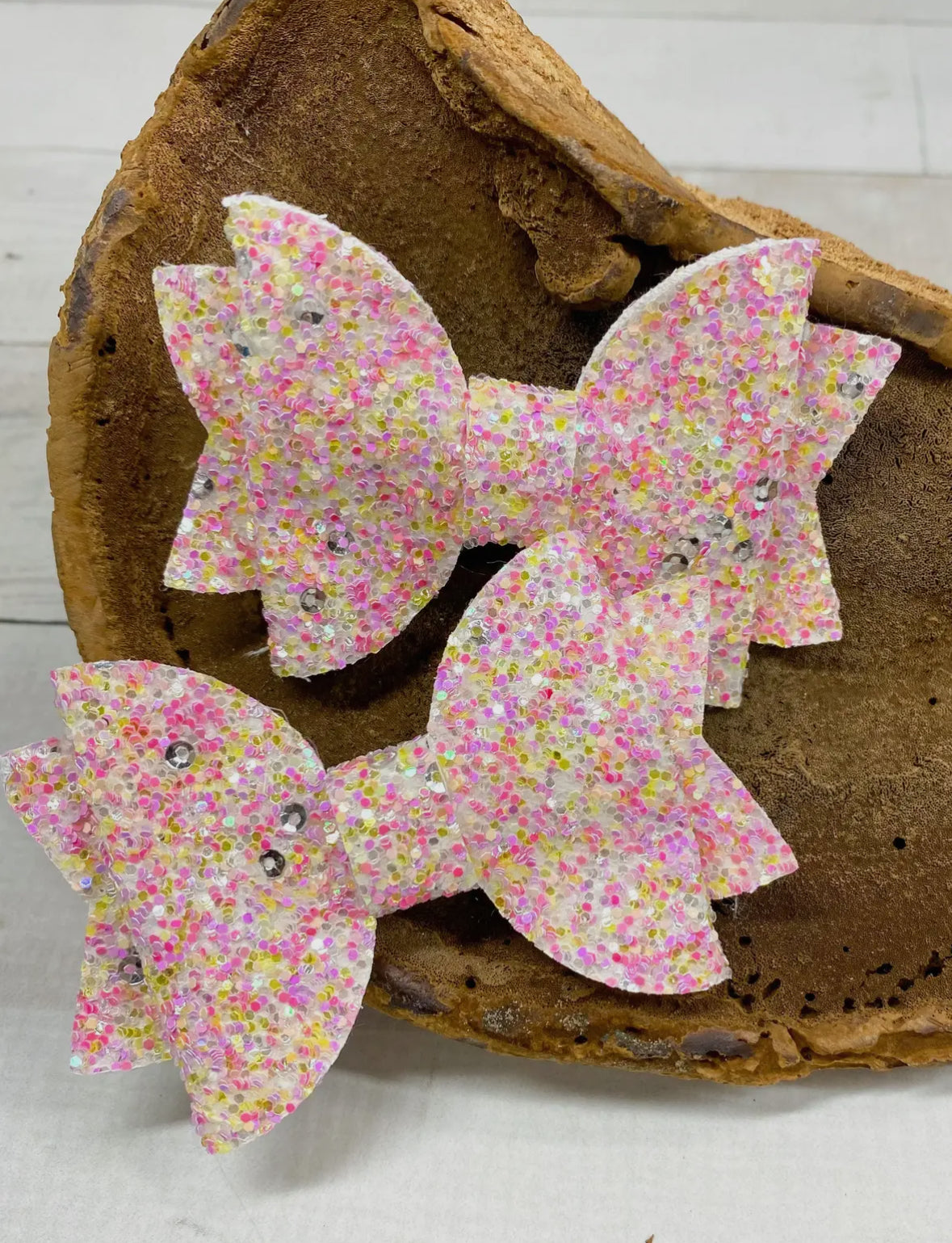 Glitter Bows Set of 2
