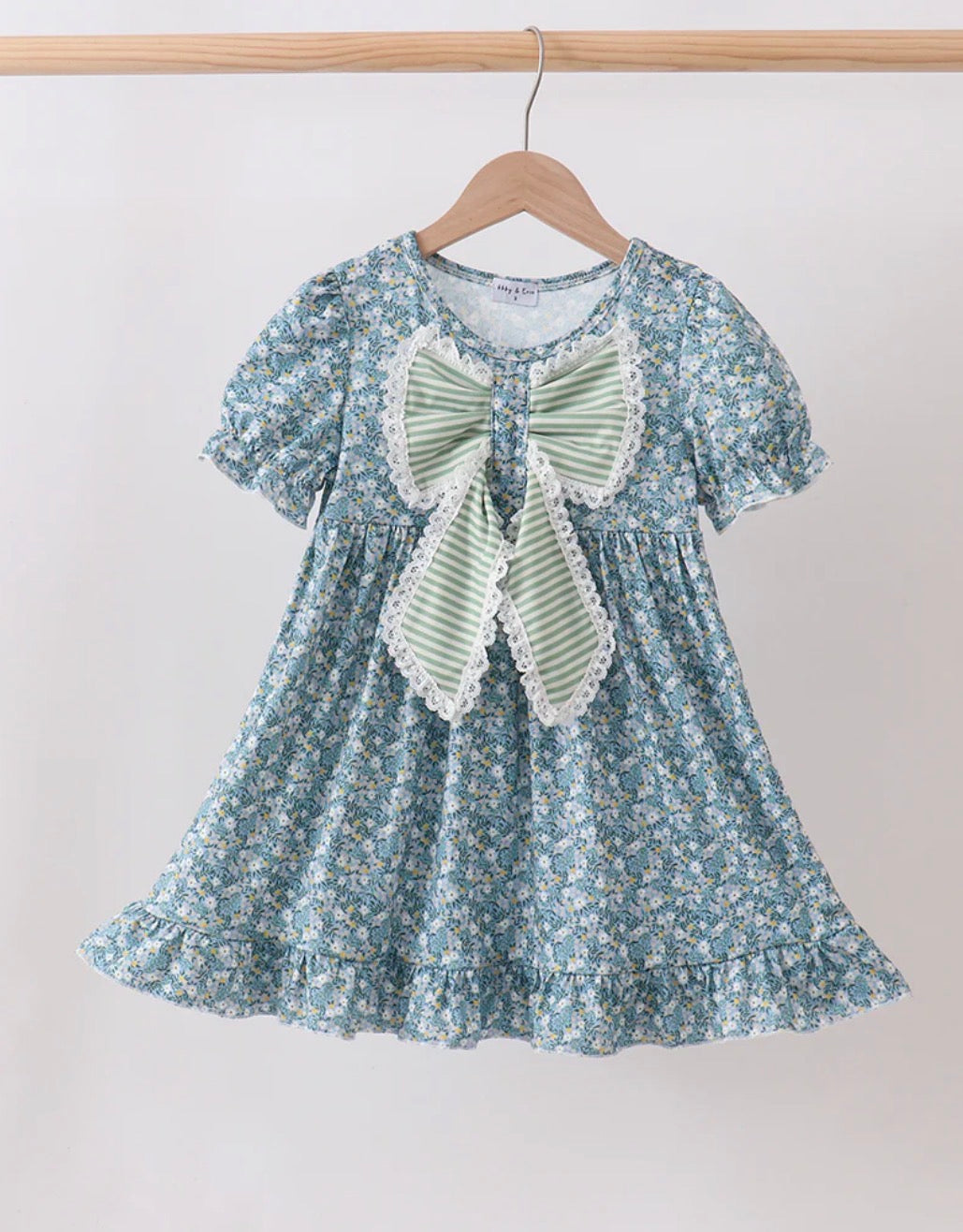 Teal Floral Dress