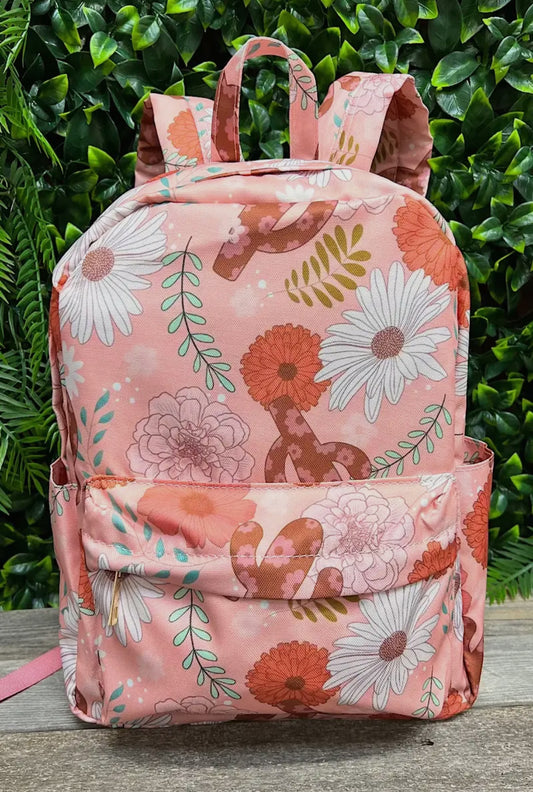 Floral Cactus Backpack Small