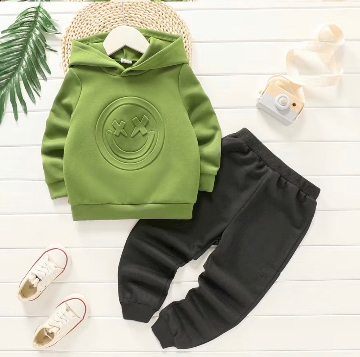 Boys Smiley Set Green