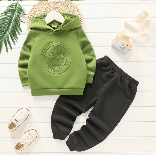 Boys Smiley Set Green