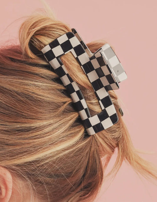 Checkered Hair Clip