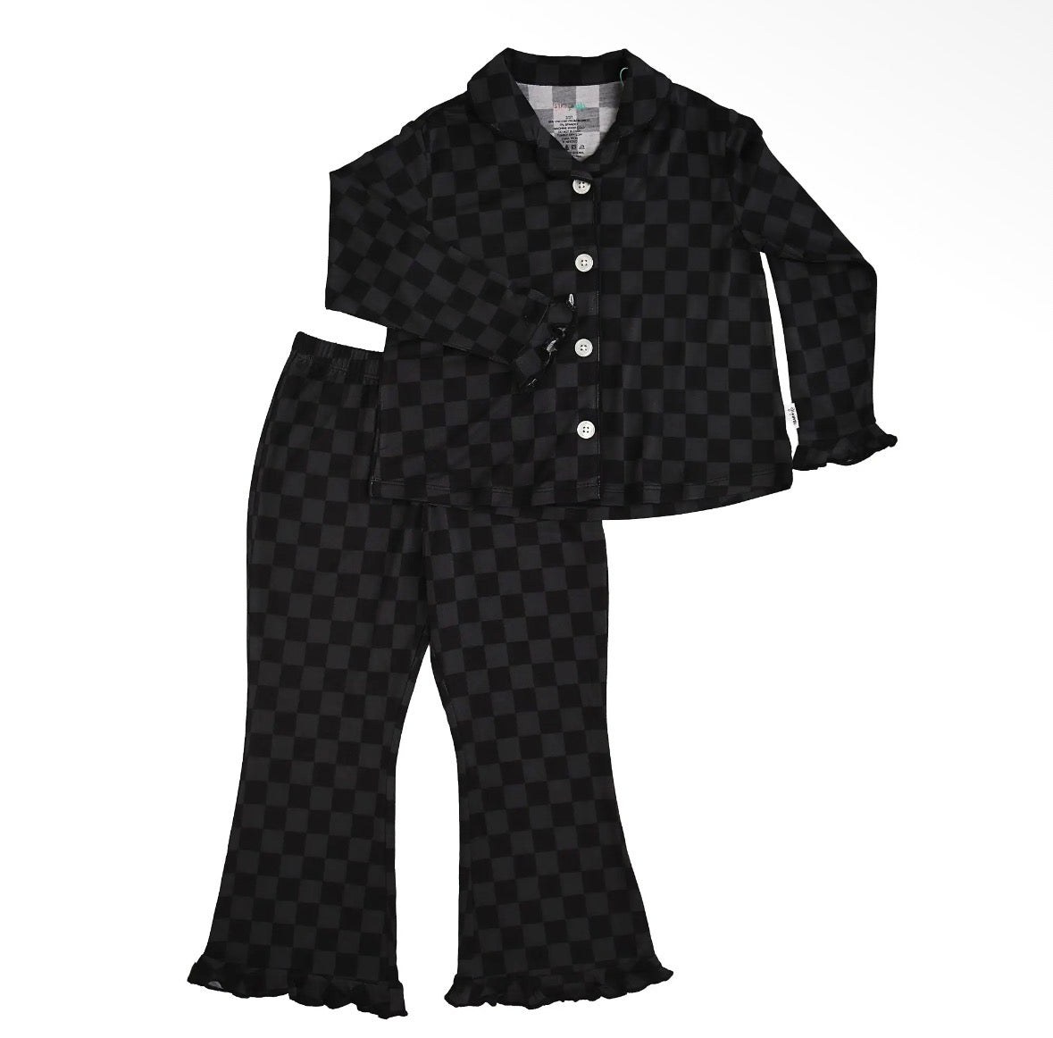 Bamboo Frankie Kids Ruffle Lounge Set