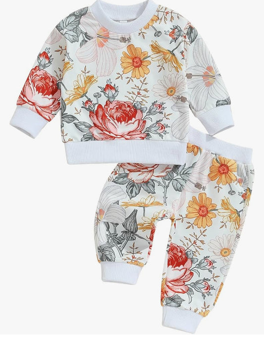 Floral sweat set