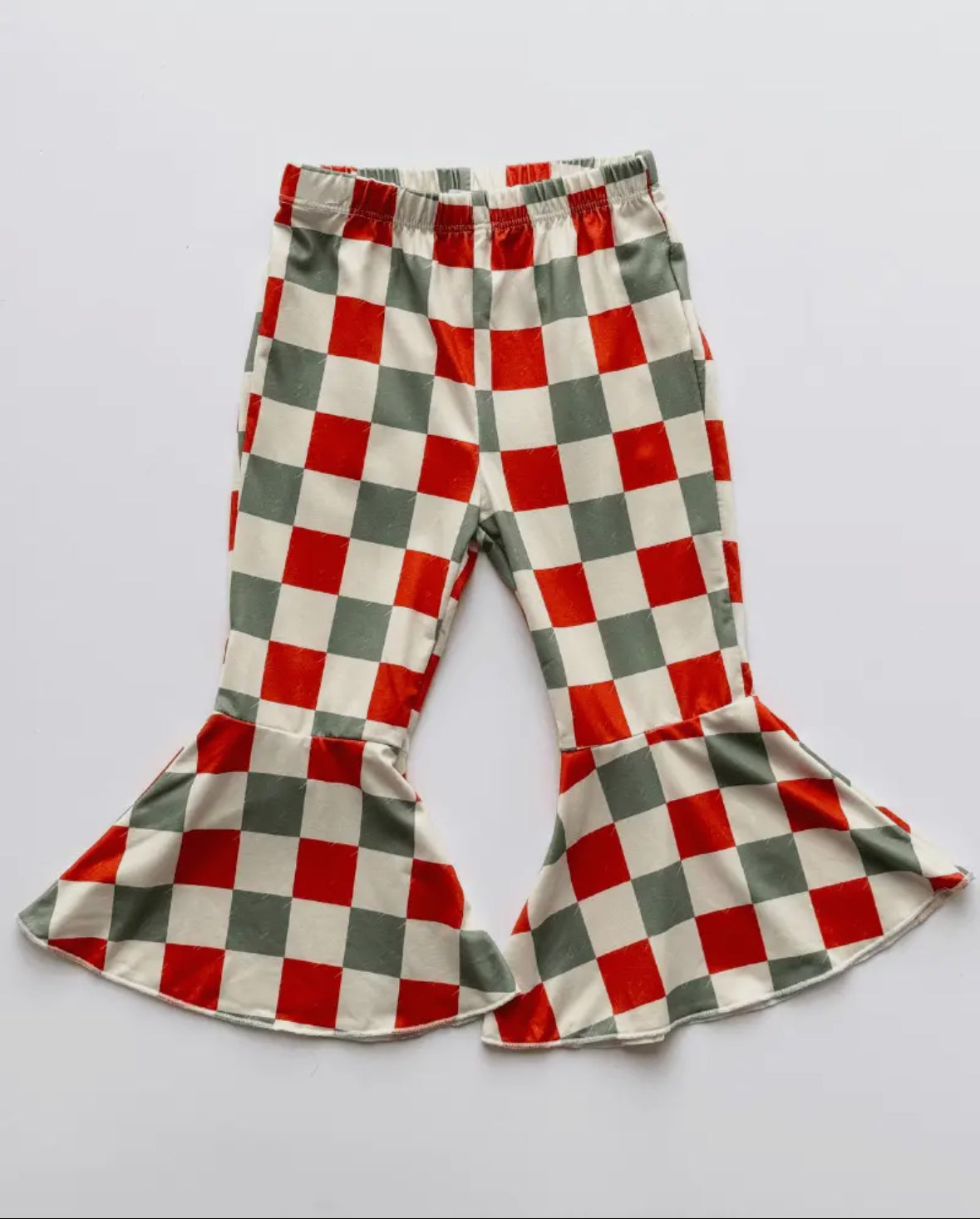 Red and Green Check Pants