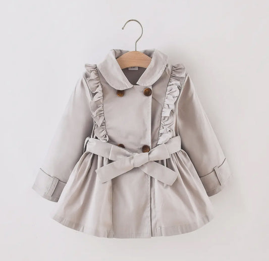 Doll Collar Double Breasted Coat