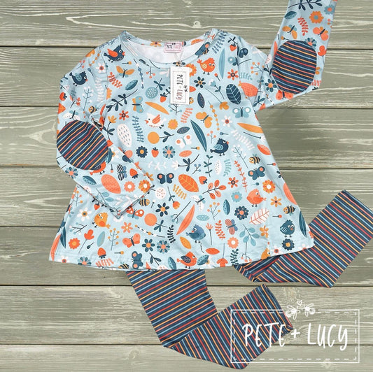 Birds and Bloom 2 Piece Set