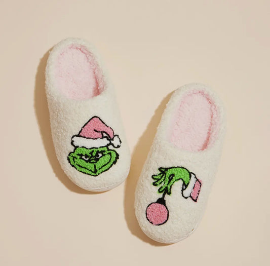 Christmas Grinch Slippers