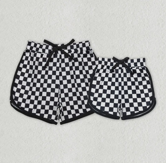 Checkered Print Shorts